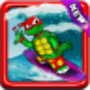 Turtles Surfing Ninja