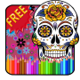 Adult Coloring Sugar Skull icon