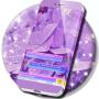 Purple Flowers Тема для SMS. icon